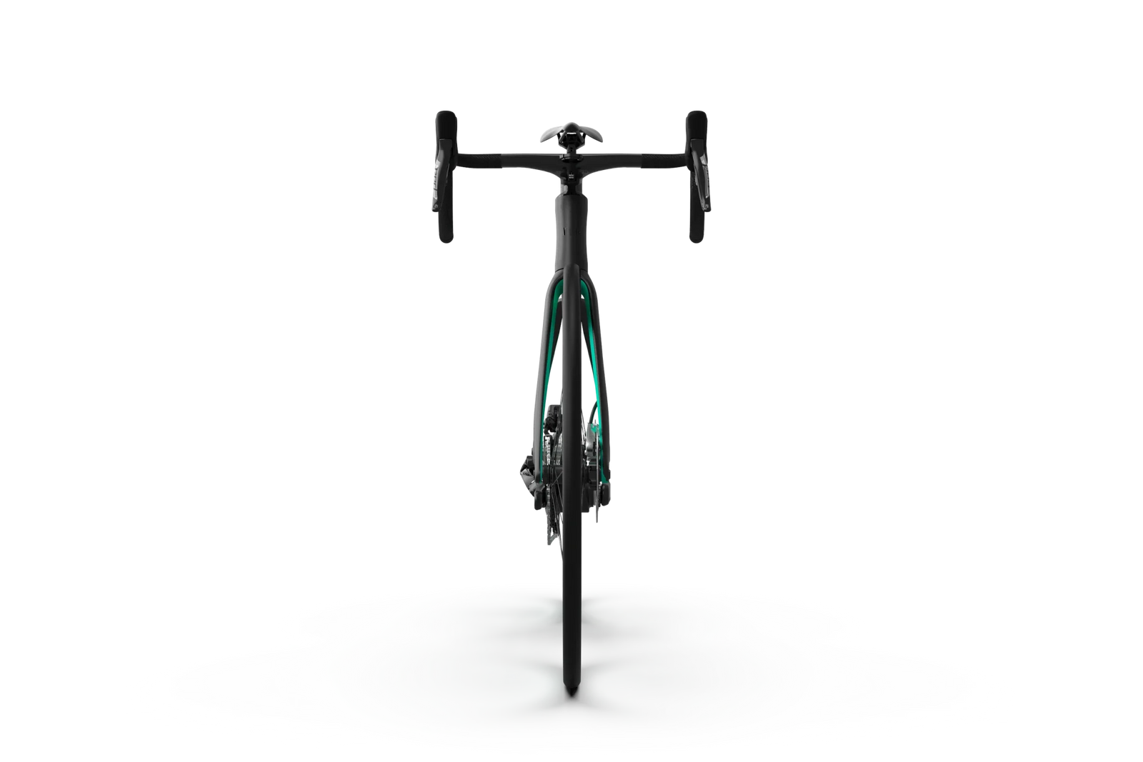 Front profile of the Mercedes-AMG F1® V15 Road Edition high-performance carbon road bike